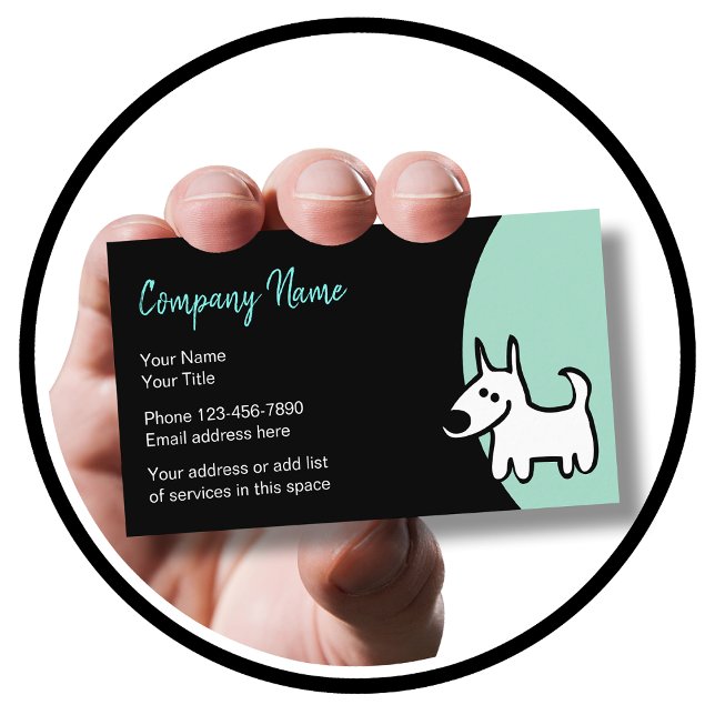 Pet Services Stylish Design Business Card (Creator Uploaded)