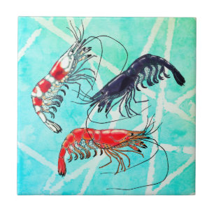 Pet Shrimp Hobby Cherry Blue Crystal Red Turquoise Ceramic Tile