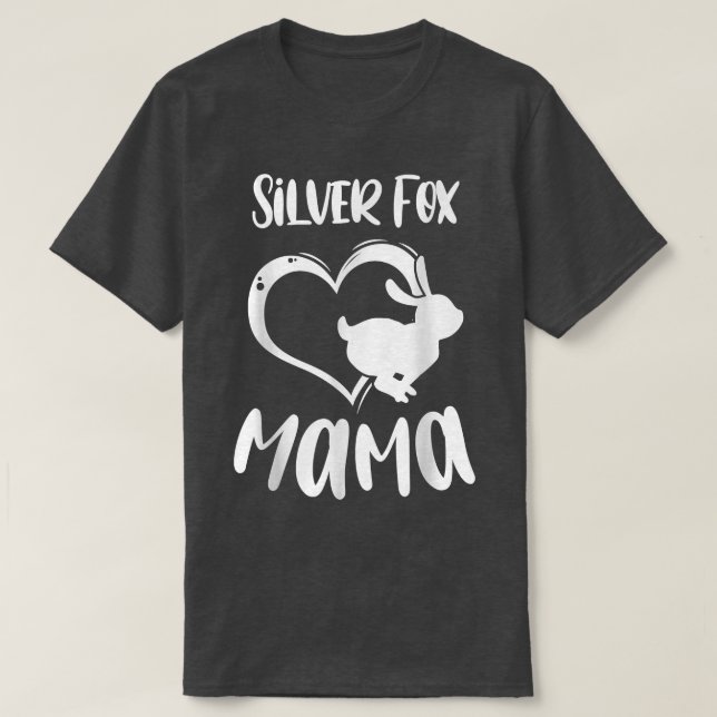 Pet Silver Fox Mama Rabbit Owner Mother Women Girl T-Shirt (Design Front)