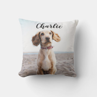 Pet Simple Elegant Modern Photo Cushion