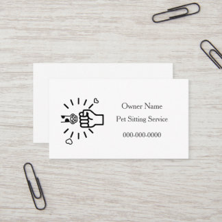 Pet sitter business card