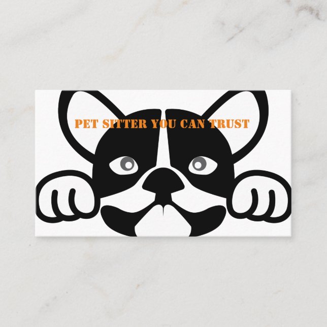 Pet Sitter Business Card (Front)