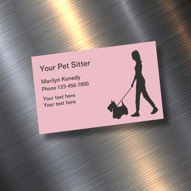 Pet Sitter Business Card Magnets (Creator Uploaded)