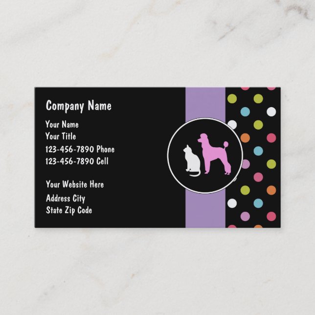Pet Sitter Business Cards (Front)