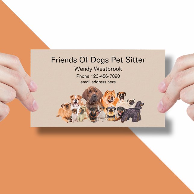 Pet Sitter Business Cards Dogs Theme (Creator Uploaded)