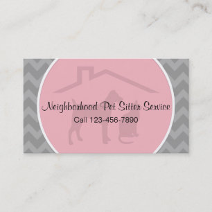 Pet Sitter Business Cards With Style