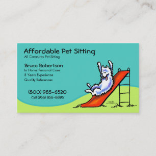 Pet Sitter Dog Day Care Business Card