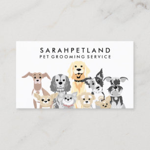 Pet Sitter Dog Walker Grooming House Sitting Business Card