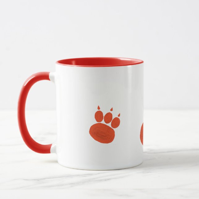 Pet Sitter & Dog Walker Paw Print Mug (Left)
