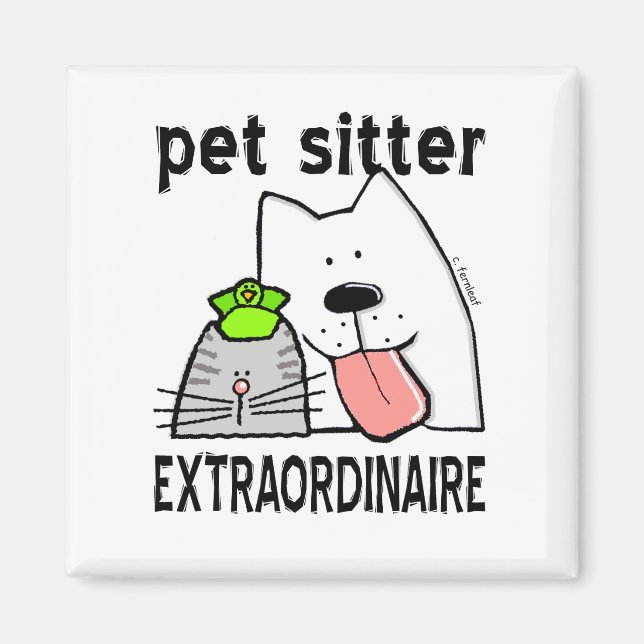 Pet Sitter Extraordinaire Magnet (Front)