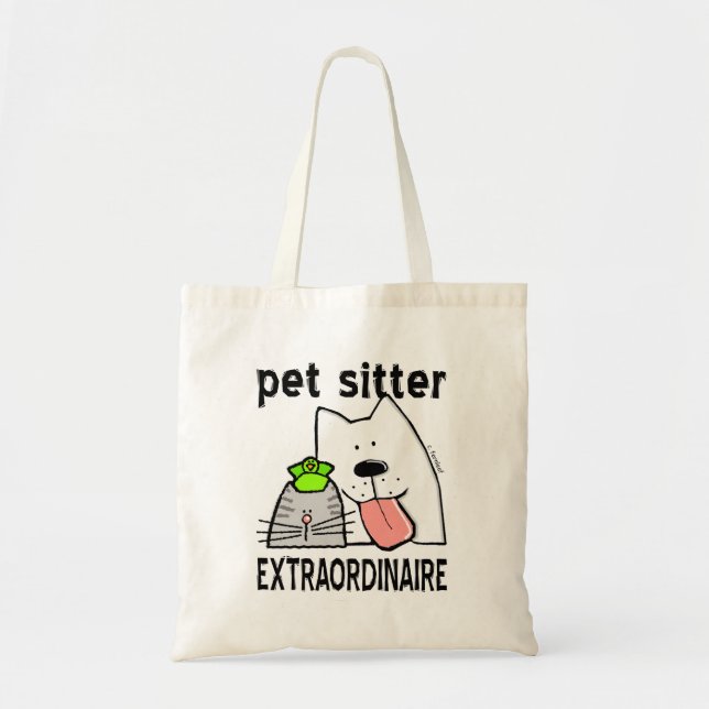 Pet Sitter Extraordinaire Tote Bag (Front)