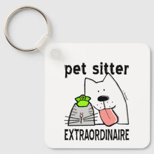 Pet Sitter Extraordinary Key Ring