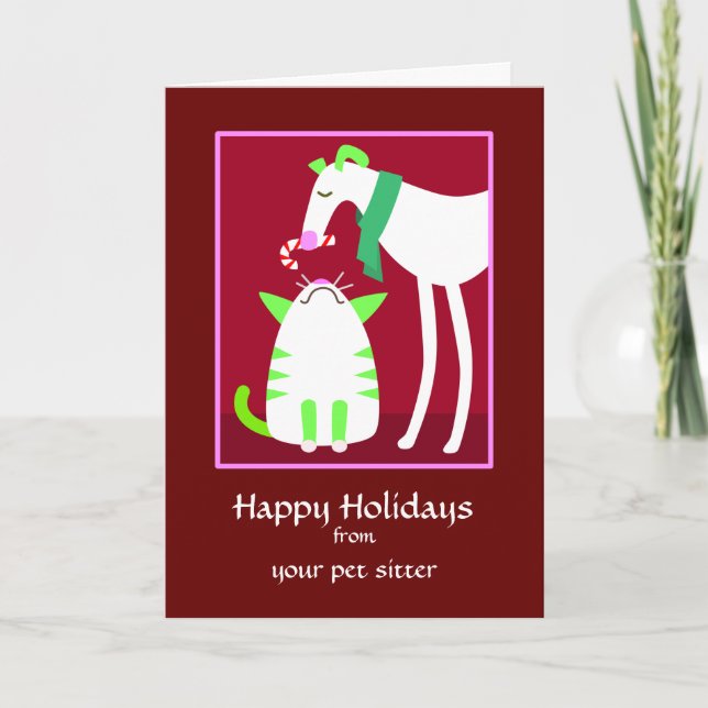 Pet Sitter Holiday Card (Front)