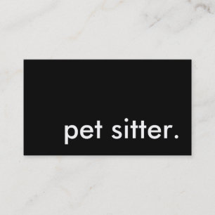 pet sitter. loyalty punch card
