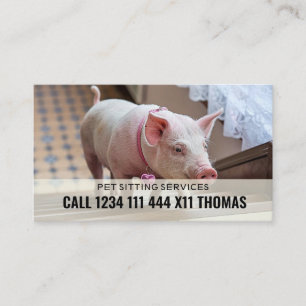 Pet Sitter Service Business Card