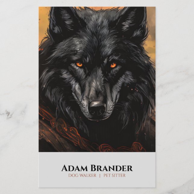 Pet Sitter Walker  Flyer (Front)