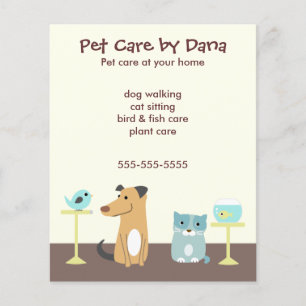 Pet Sitter's Advertising Flyer