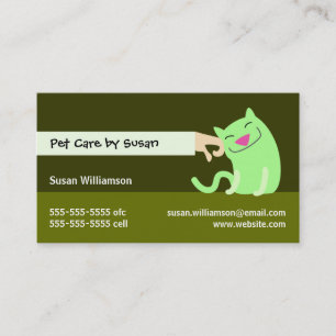 Pet Sitter's Business Card