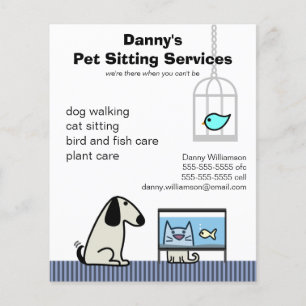 Pet Sitter's Dog Cat & Aquarium Flyer