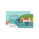 Pet Sitting Animal Care Funny Dog and Cat on Couch