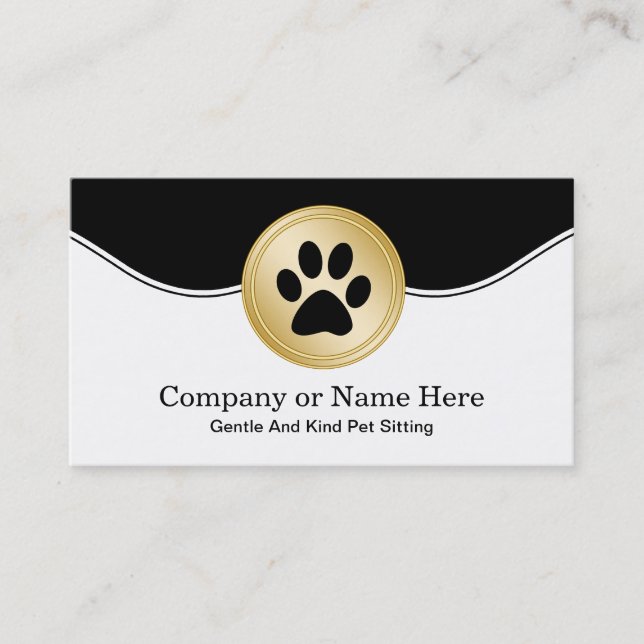 Pet Sitting Business Cards (Front)