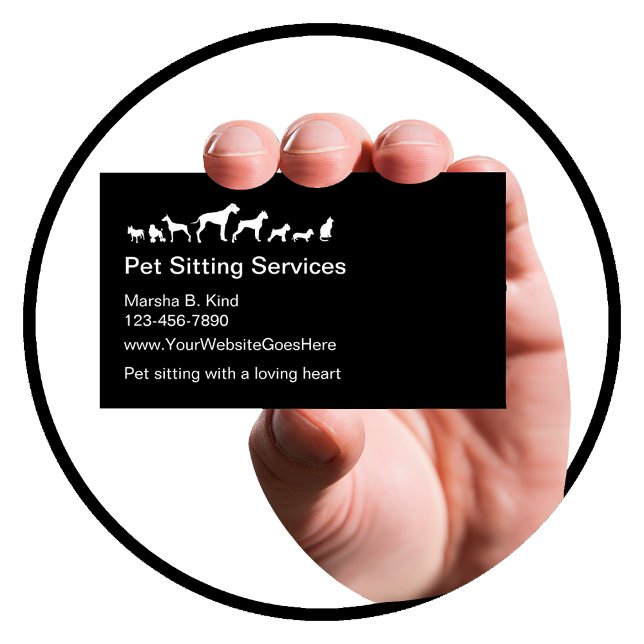 Pet Sitting Business Cards (Creator Uploaded)