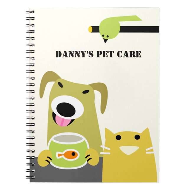 Pet Sitting Business Notebook (Front)