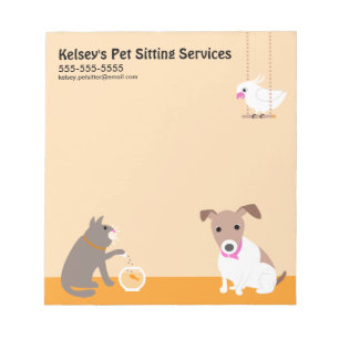 Pet Sitting Business Notepad