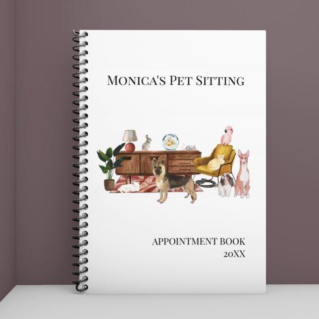 Pet Sitting Dog Cat Training Watercolor Pets Planner (Creator Uploaded)