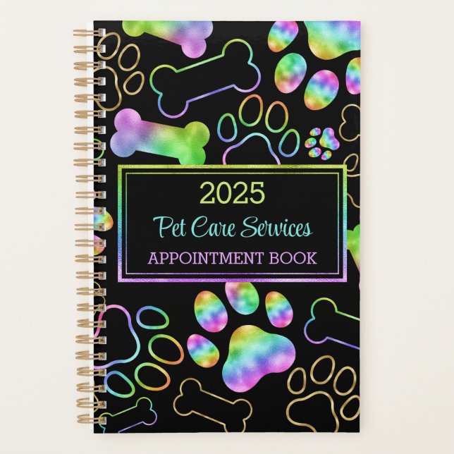 Pet Sitting, Dog Walking, Grooming Appointment  Planner (Front)