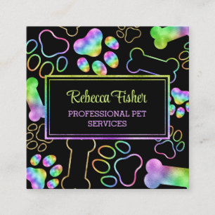 Pet Sitting, Dog Walking, Grooming Business Card