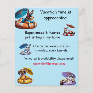 Pet Sitting Flyer