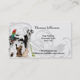 Pet Sitting Service  Business Card