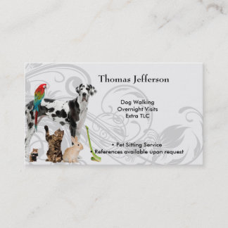 Pet Sitting Service  Business Card