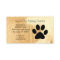 Pet Sitting Service Business Card