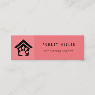 Pet Sitting Service Pet Care Square Business Card