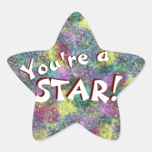 Pet Star Funny Budgies "You're a Star!" Sticker