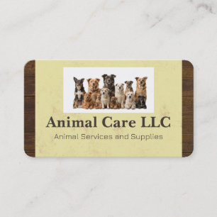 Pet Store Animal Services Business Card