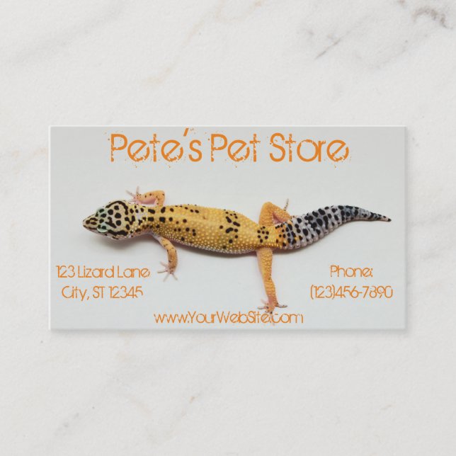 Pet Store Business Card (Front)