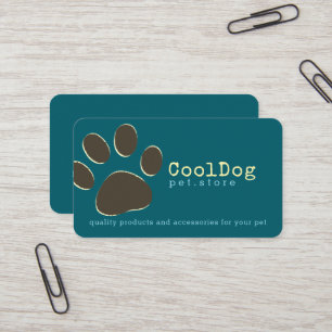 Pet Store . Cool Dog Business Card