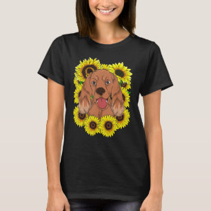 Pet Sunshine Sunflower Dog Owner Dog Cocker Spani T-Shirt