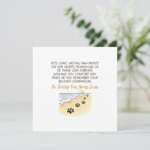 Pet Sympathy  Card