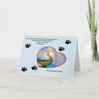 Pet Sympathy Card