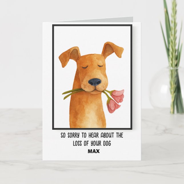 Pet Sympathy  Card (Front)