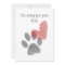 Pet sympathy card 