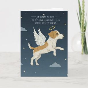 Pet Sympathy Card Angel Dog Series
