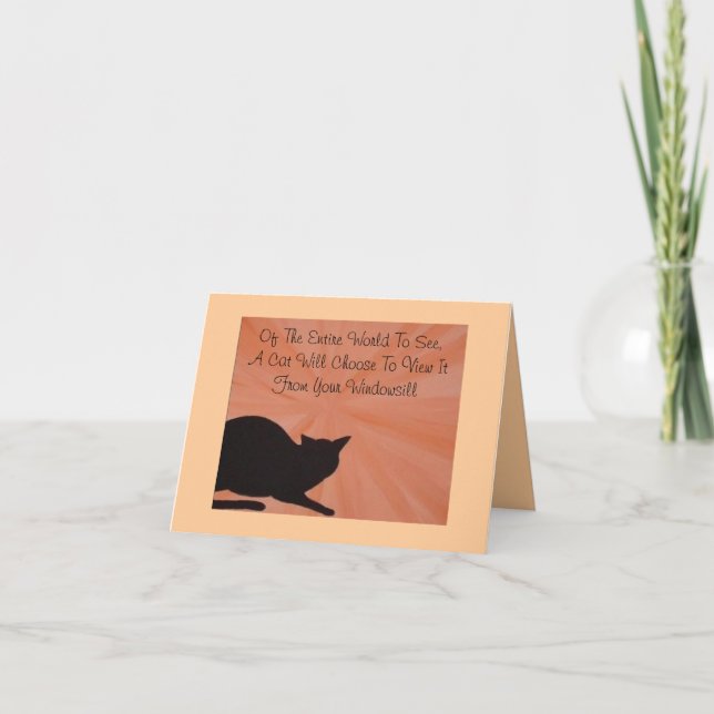 Pet Sympathy Card - Cat (Front)