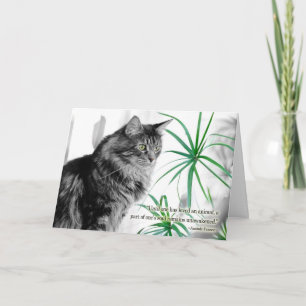 Pet Sympathy Card for Cat