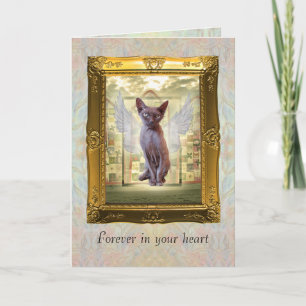Pet Sympathy card. Forever in your heart. Card