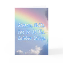 Pet Sympathy Card Rainbow Bridge Dog Cat Full Poem